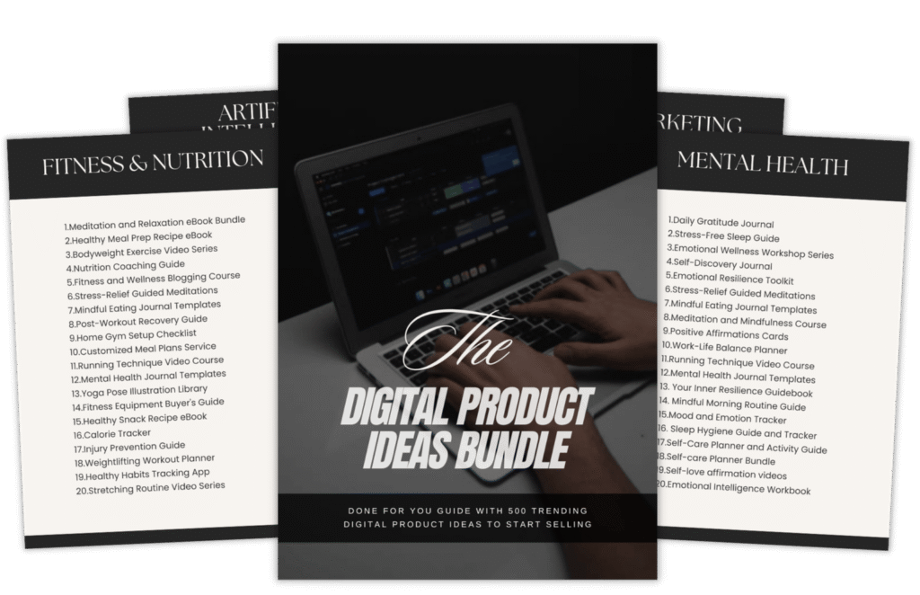 Digital Product Idea Bundle